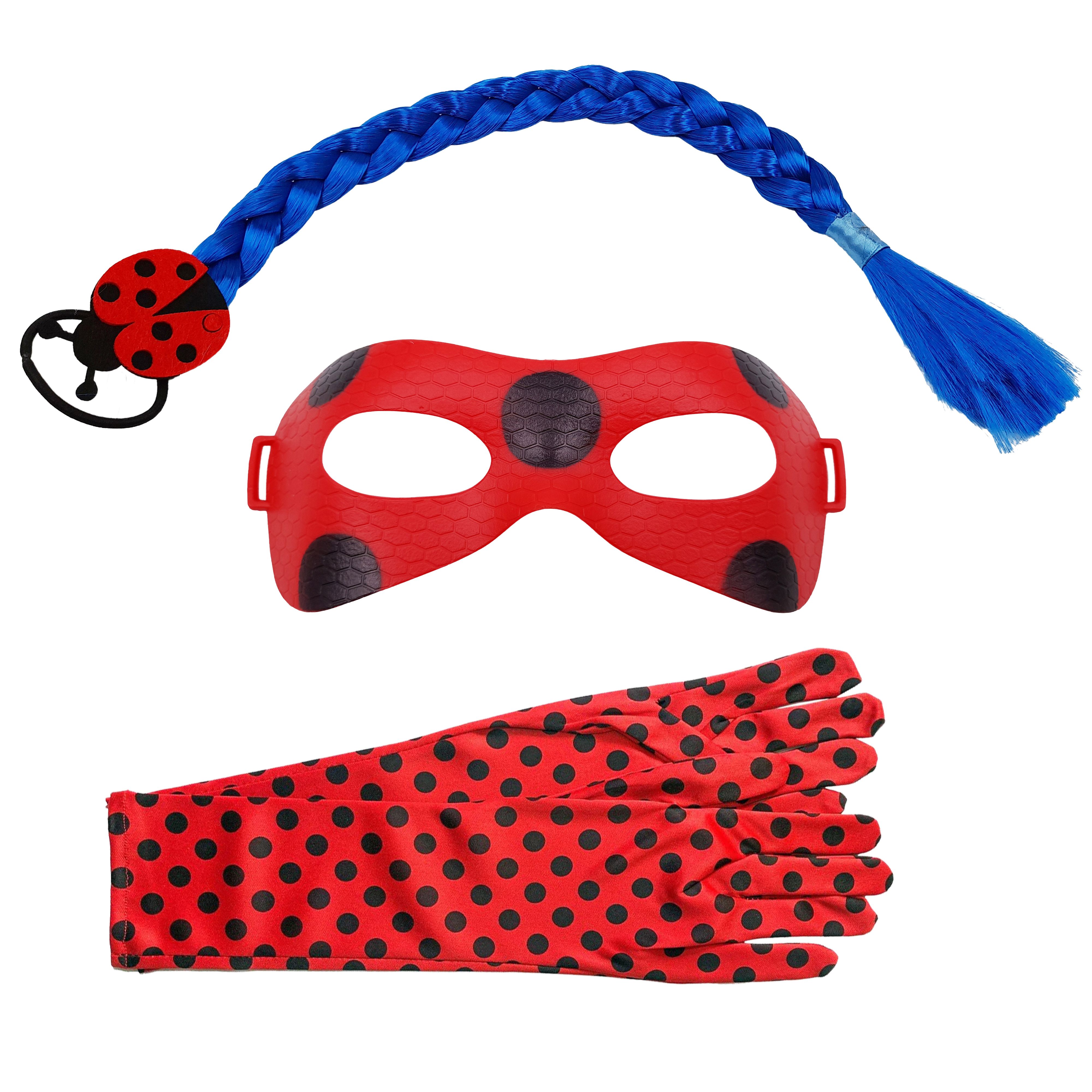 Costum pentru copii IdeallStore®, Buburuza  5-7 ani, accesorii incluse