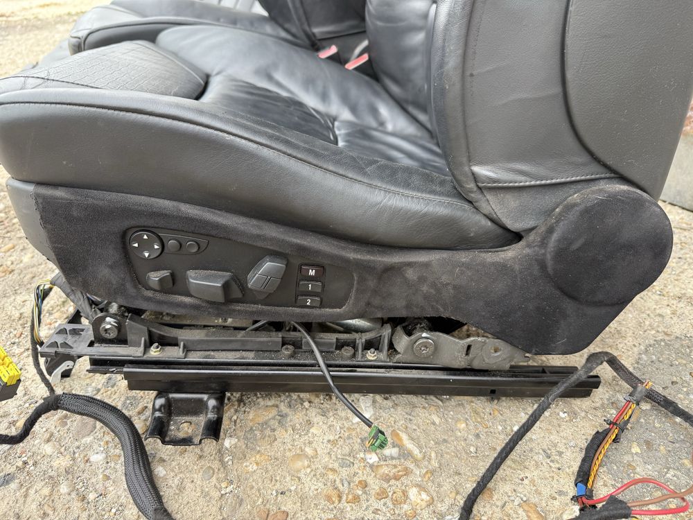 BMW E60 – Nappa кожа, падащи задни седалки, подгрев, змийска шевица