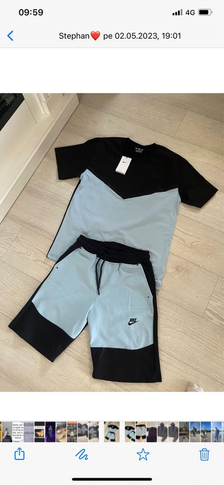 Compleu Nike Tech tricou+pantaloni