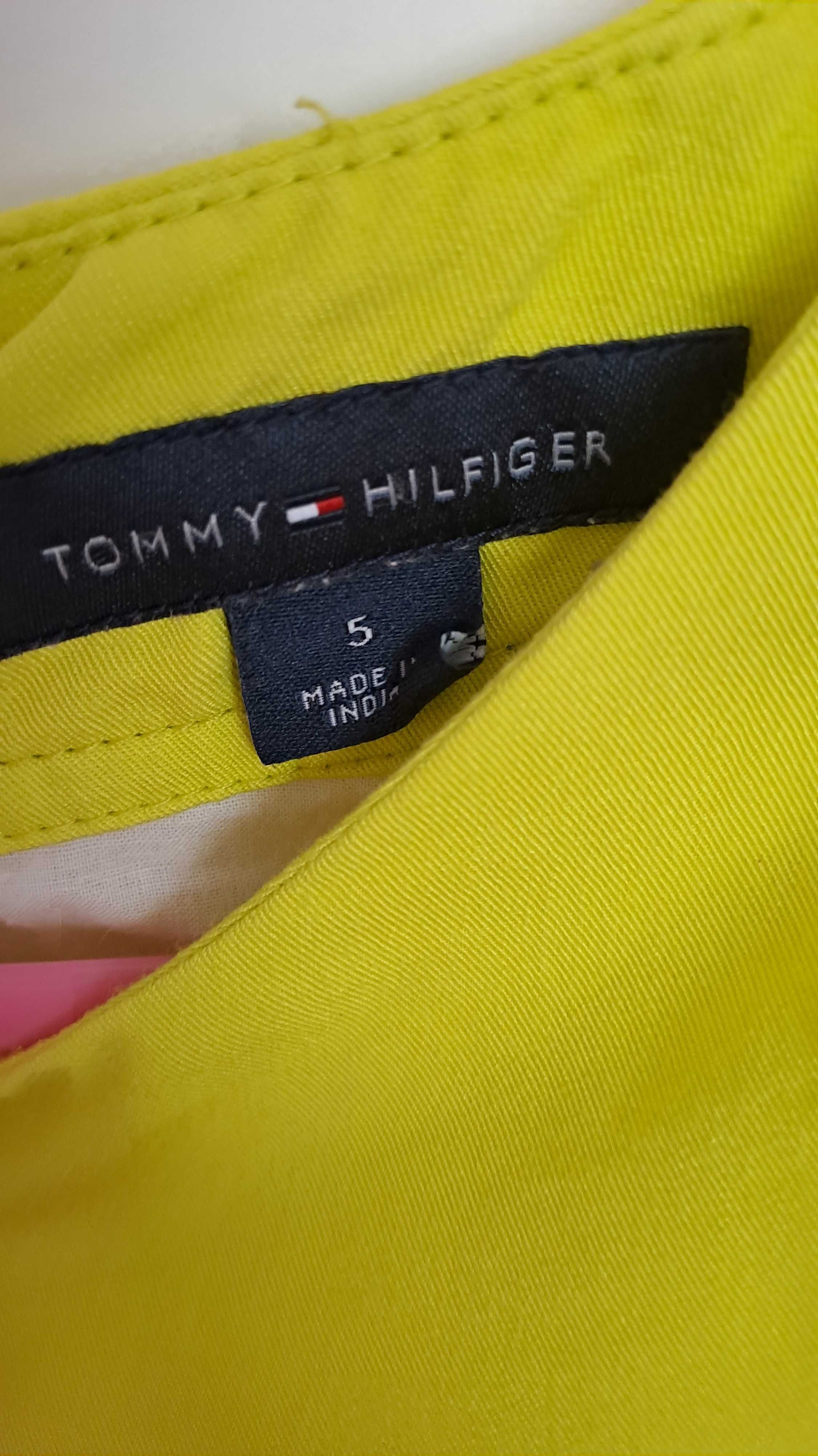 Електриково зелена рокля Tommy Hilfiger оригинална