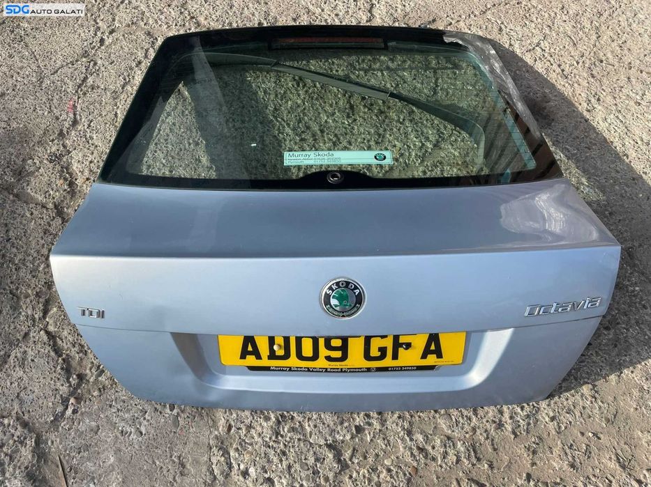 Haion Hayon Capota Portbagaj Dezechipat FARA Luneta cu DEFECT Skoda Octavia 2 Hatchback Berlina 2004 - 2013 [2813X]