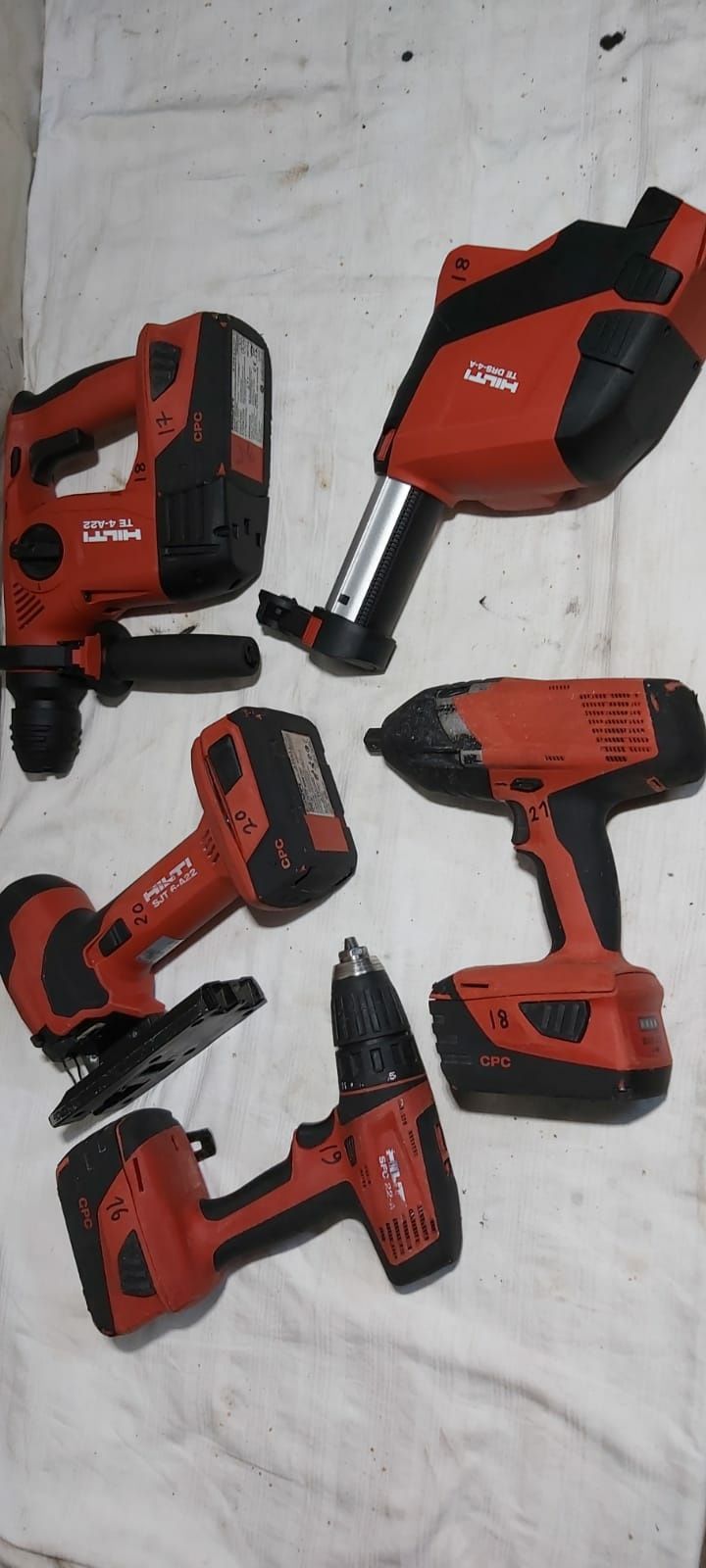 Set hilti rotopercutor impact