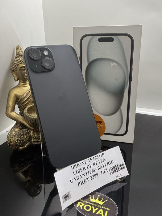 Amanet Royal: Iphone 15/89baterie /128GB / liber de retea