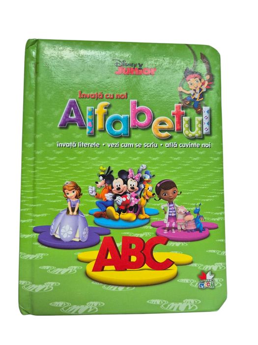 Carte "Invata cu noi alfabetul". Stare impecabila