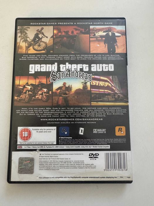 GTA Vice city и GTA San Andreas за PS2