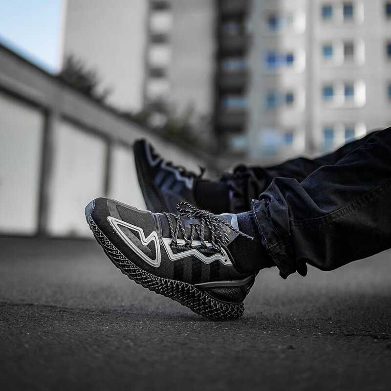 Adidas ZX 2K 4D "Triple Black" ,Marime 44 2/3, Noi.