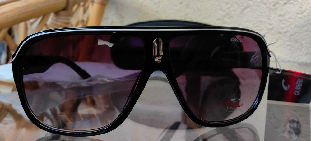 Ochelari de Soare Retro – Negru, Stil Carrera, Protectie UV, Noi