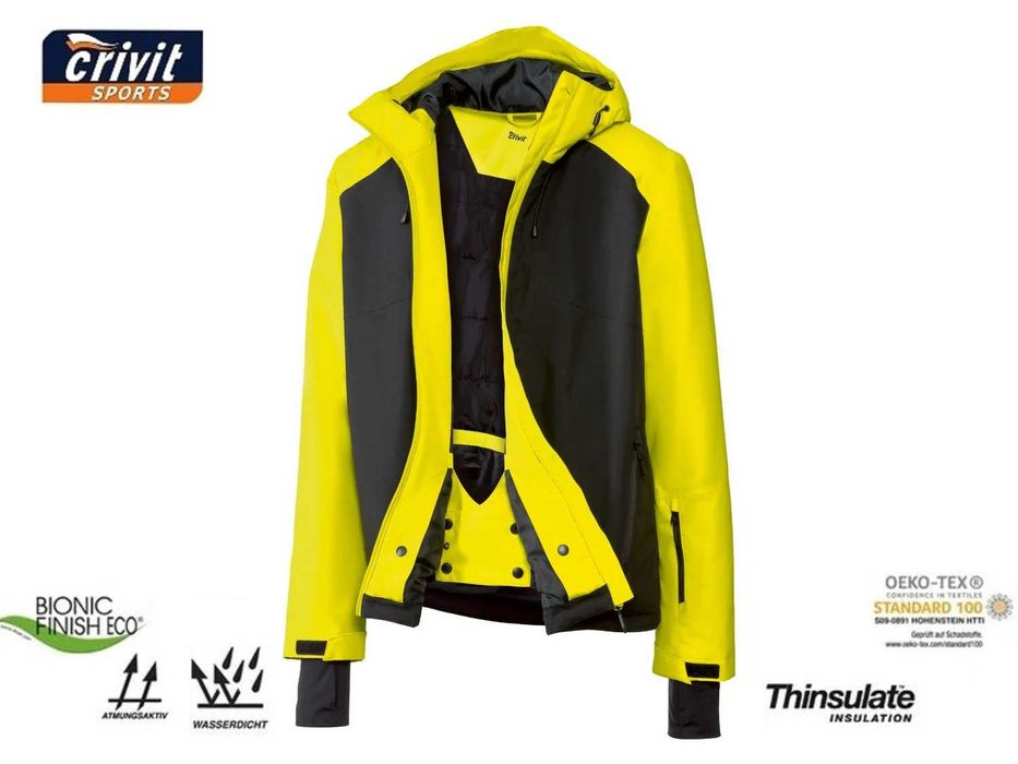 Crivit PRO (Германия) мужская лыжная куртка мембранная непромркаемая