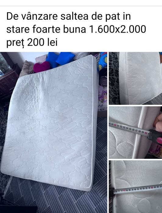 De vânzare saltea in stare foarte bună preț 200 lei 1.600x2.00