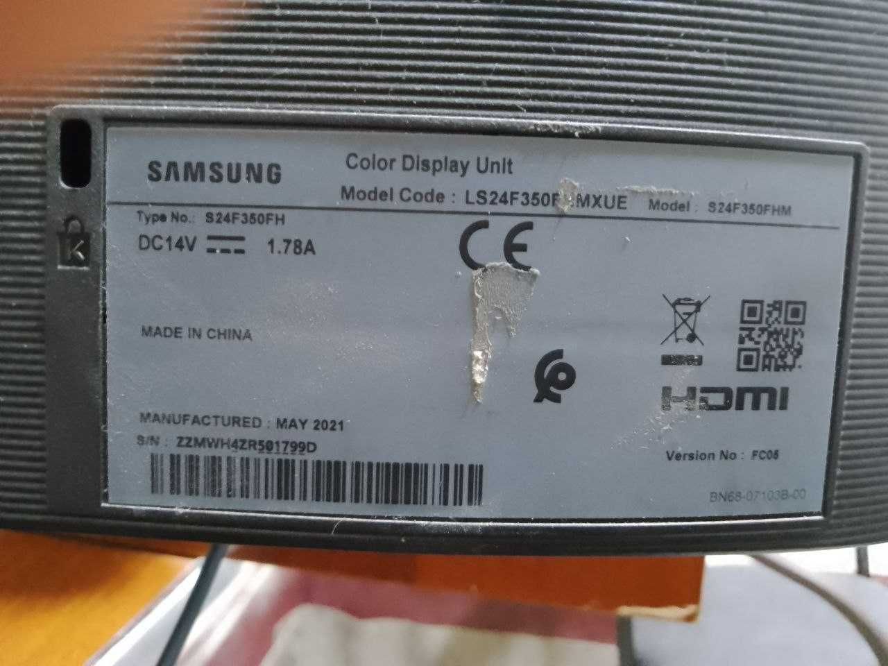Rasprodaja ! Monitor Samsung 24 lik IPS Full HD o'yin va offis uchun