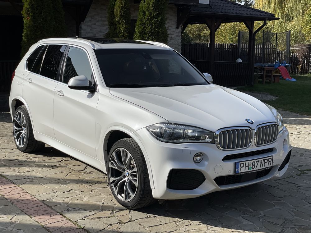 Vând Bmw X5 F15. 3.0d 258cp Xdrive Mpack. Alb perlat. 7locuri