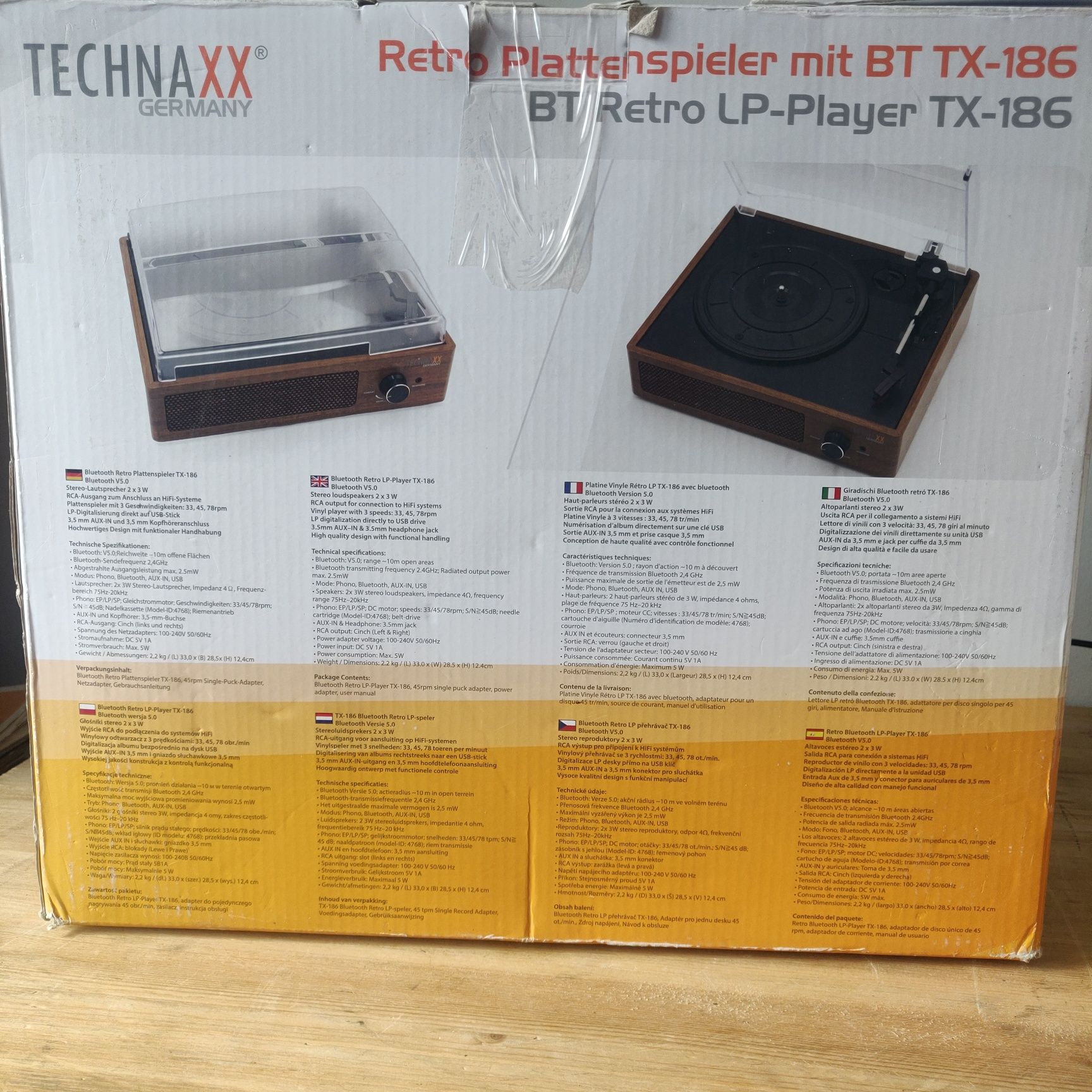 Pick up/amplificator/boxe/bluetooth/Technaxx-BT-LP TX-186