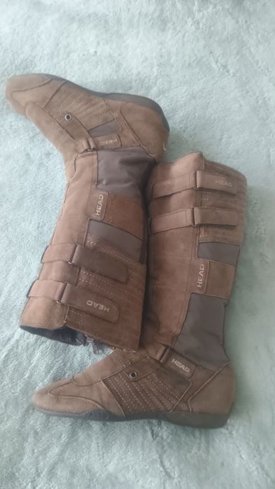 Cizme dama, piele întoarsă.