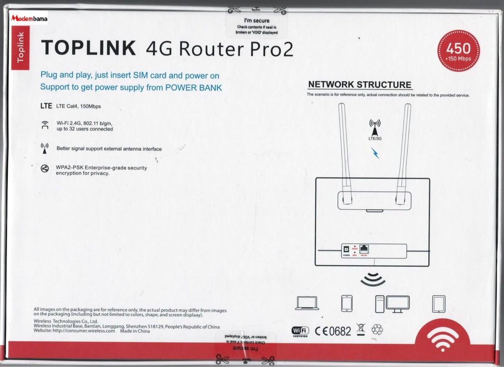 Сим карта роутер 4G LTE WIFI router SIM card (сим карты читает).
