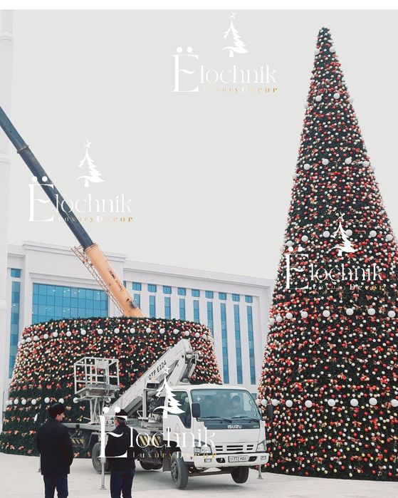 Новогодняя елка от 2 м до 30 метров