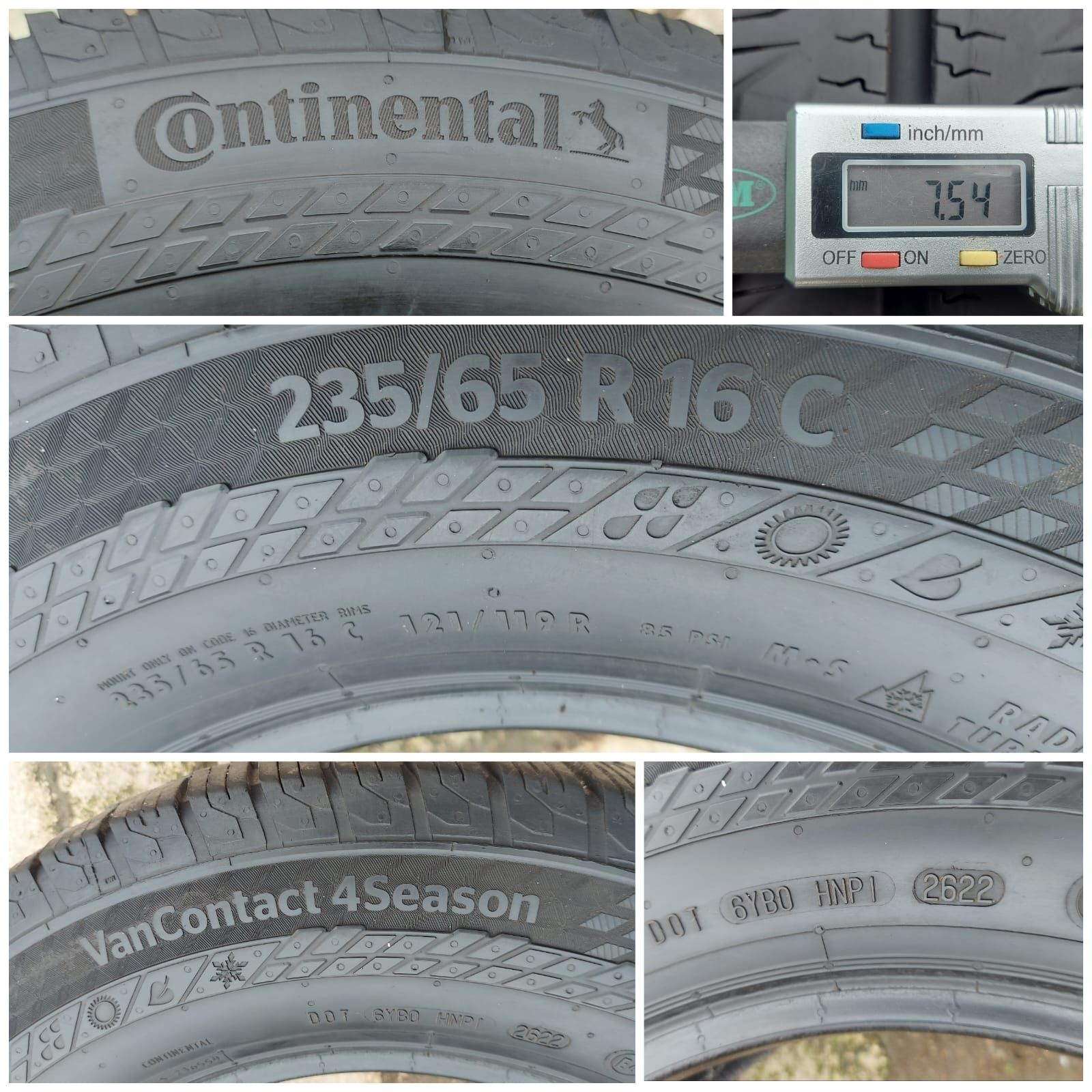 O bucată 235/65 R16C M+S iarnă - una Semperit Continental