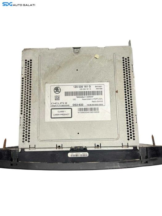 Radio CD Player Stream SkodaAuto Skoda Octavia 2 2004 - 2013 Cod 1Z0035161G [S0122]