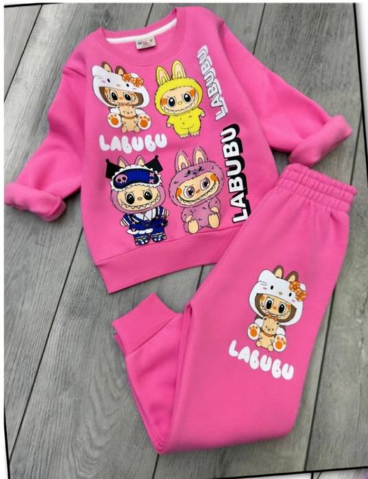 Детски памучни , ватирани комплекти за момиченце - няколко цвята - 32