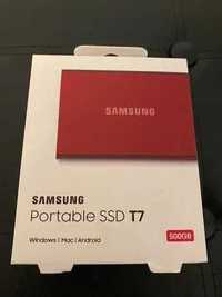 SSD Extern Portabil SAMSUNG T7 500GB USB 3.2 1050 Mb/s Nou . SIGILAT