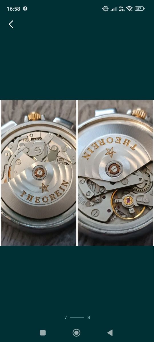 Ceas Bărbătesc Chronograph Automatic Theorein Saltarello Gold/Steel