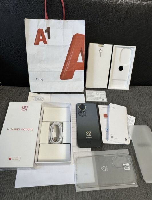 КАТО НОВ 256GB Huawei Nova 13 A1 Гаранция до 2027г. Black / Черен
