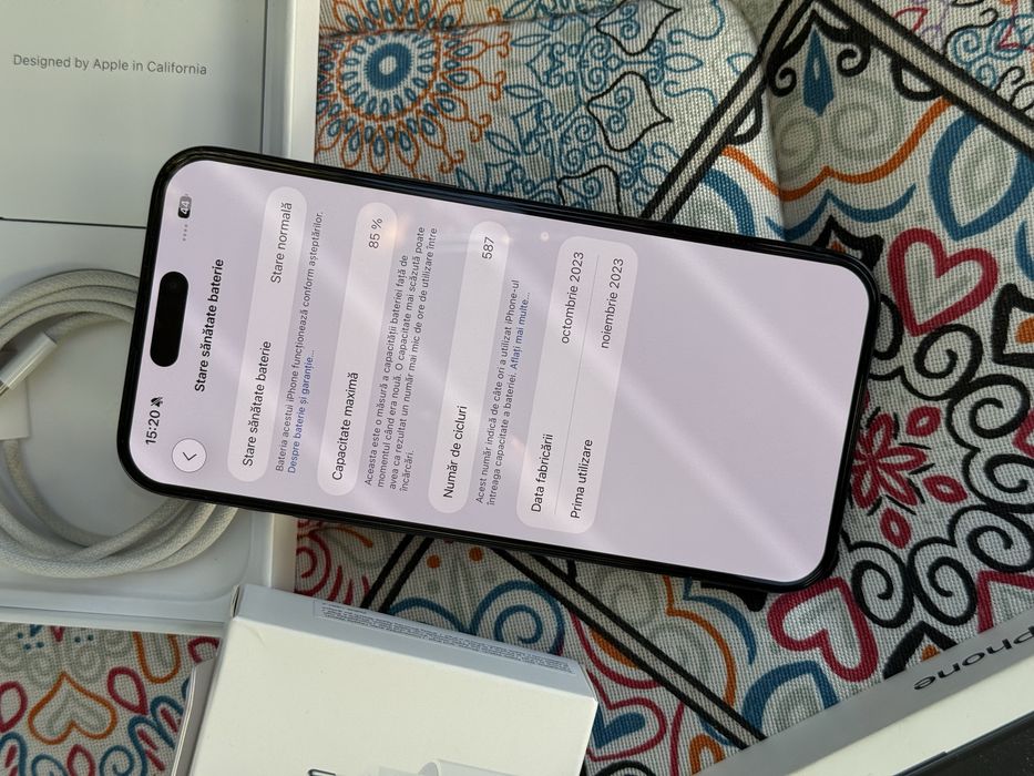 iPhone 15 PRO MAX Blue Titanium| Impecabil |256GB Factura-Neverlocked