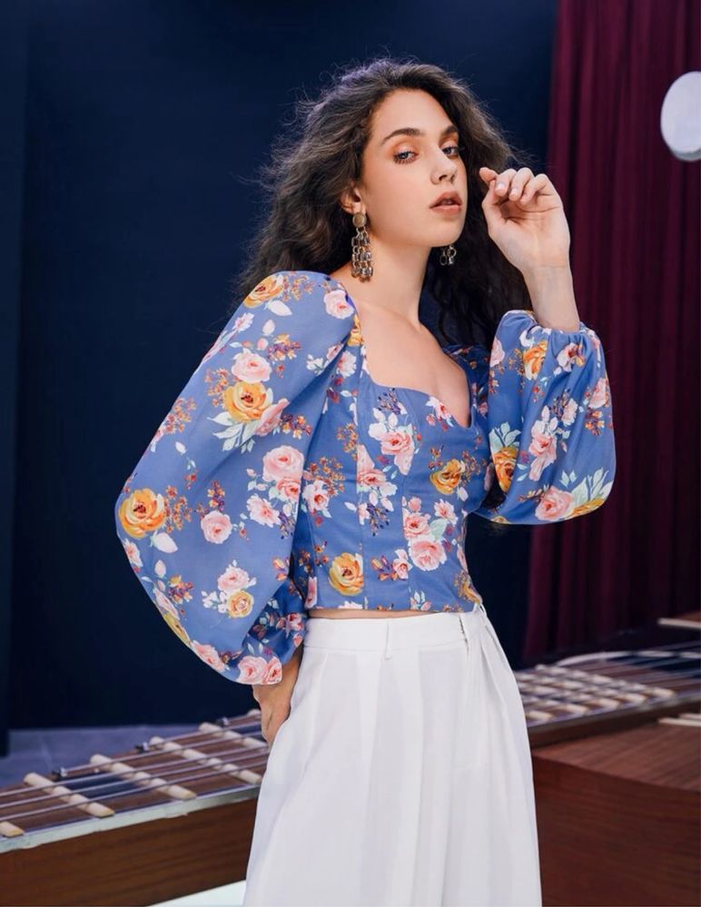 Bluza model floral xs