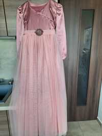 Официална дълга детска рокля с късо сако, ръст 146