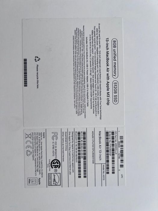 Макбук Apple M3 chip