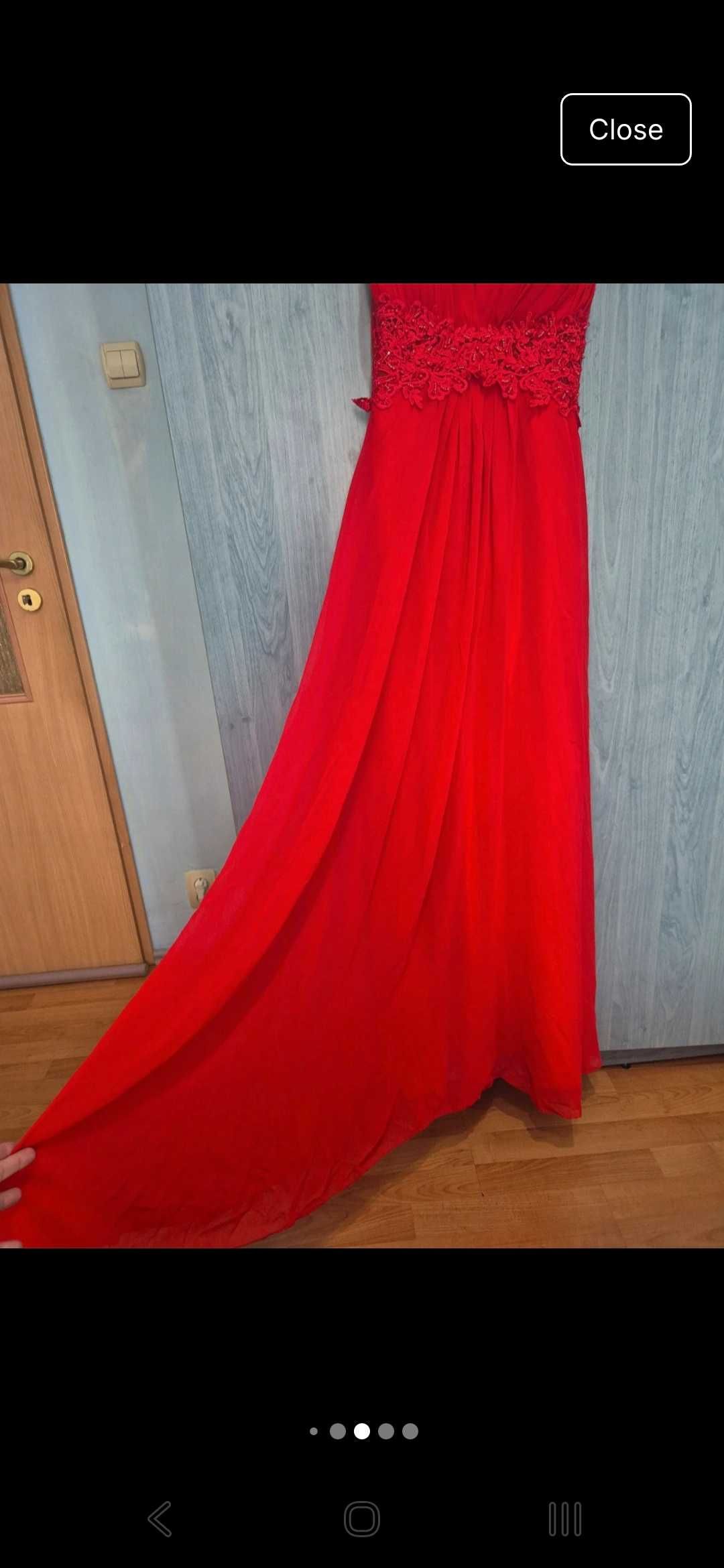 Rochie voal rosie