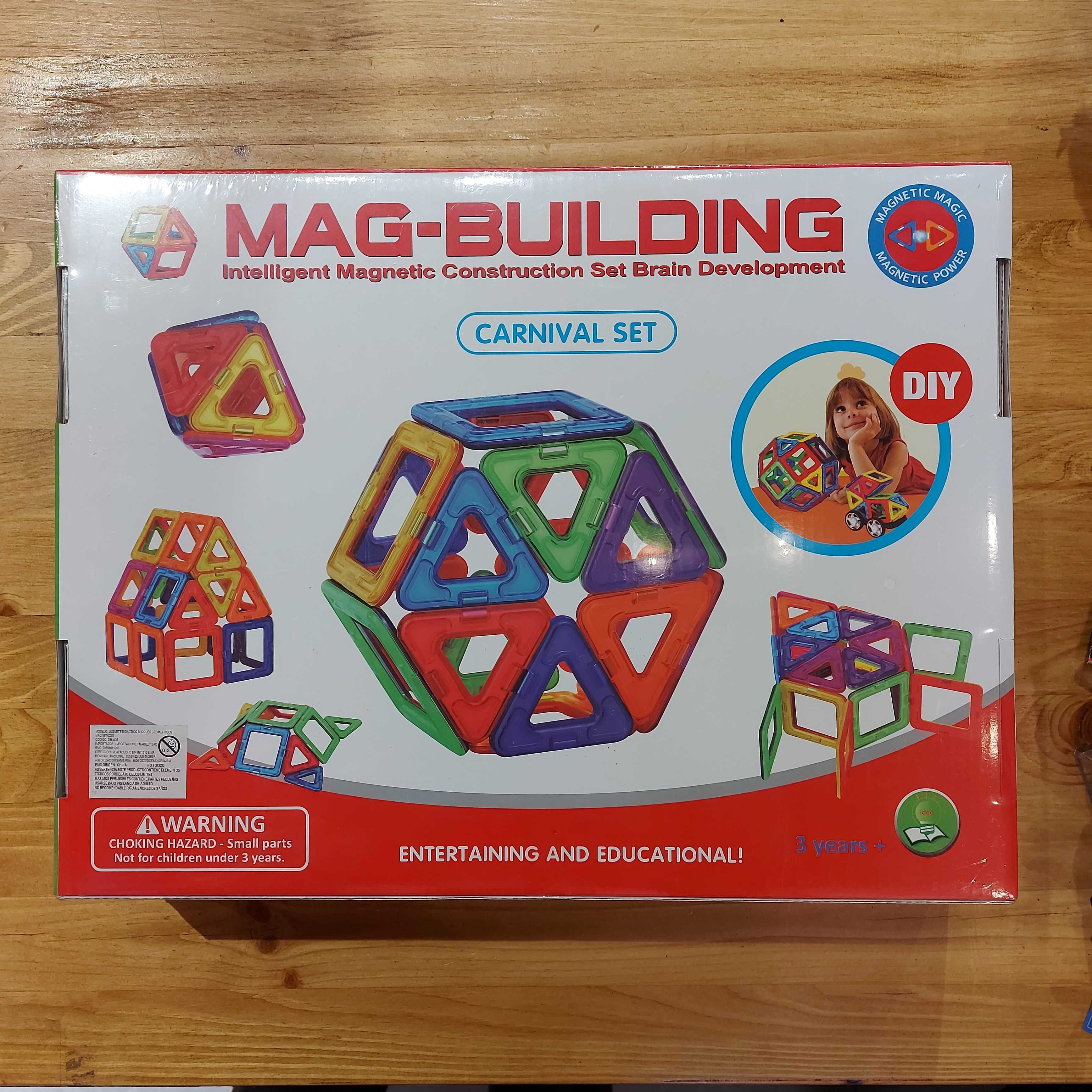 Большой Магнитный Детский конструктор "Mag-Building". Крупные детали