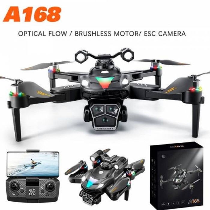 Професионален дрон A168 с 8K HD WiFi камера и GPS – Компактен, сгъваем