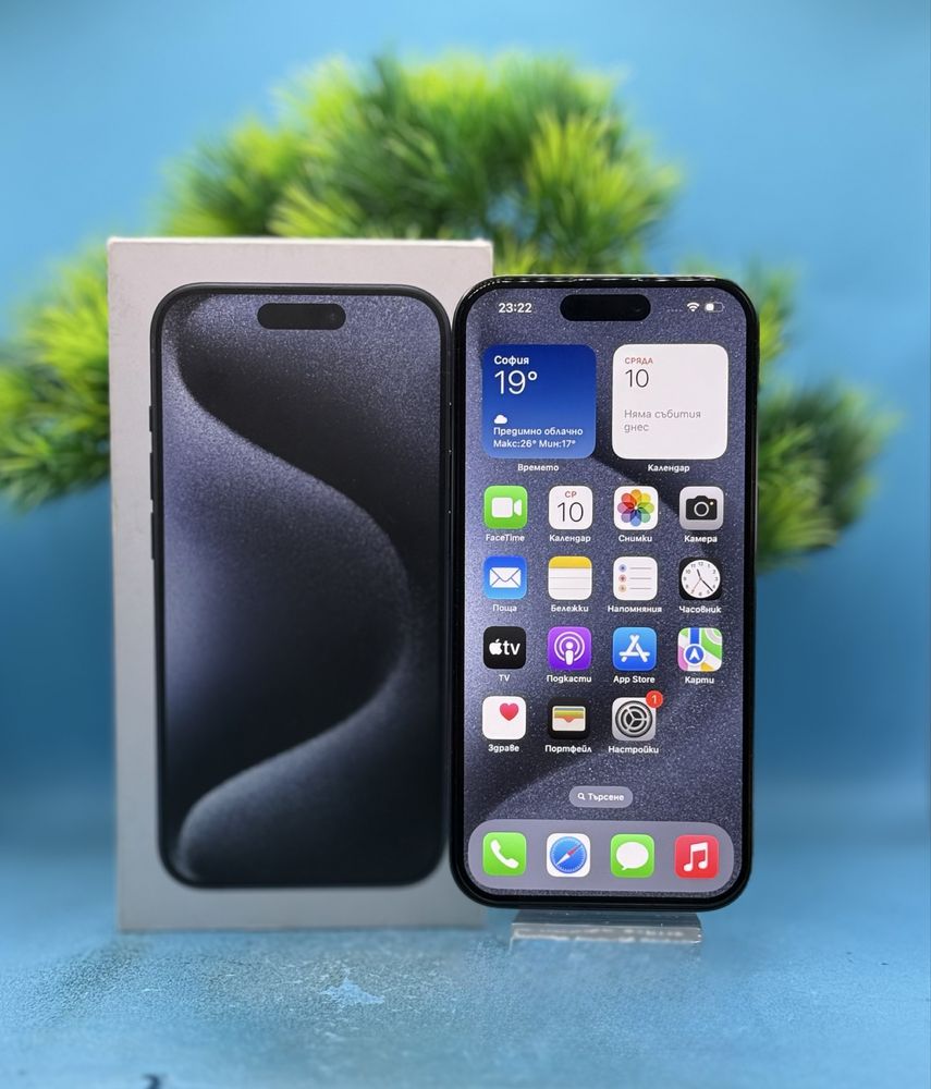 Apple iPhone 15 Pro, 256GB, 5G, Blue Titanium