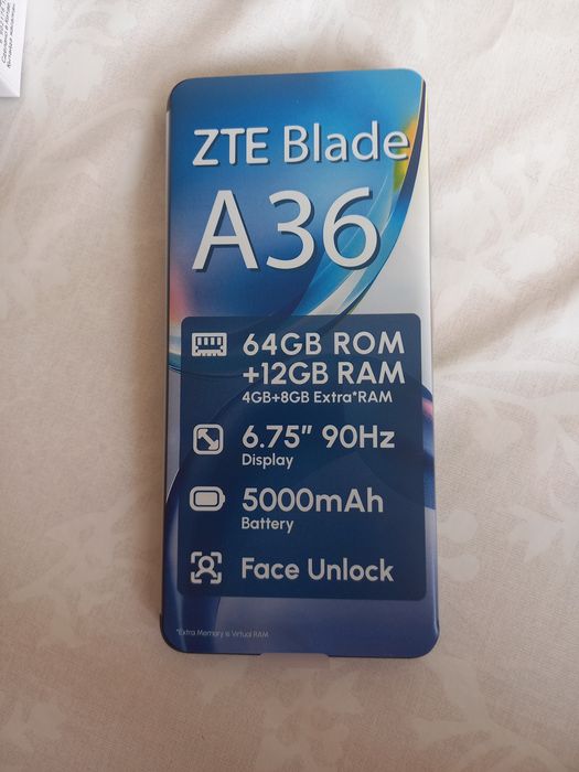 Смартфон ZTE Blade A36 не использованный