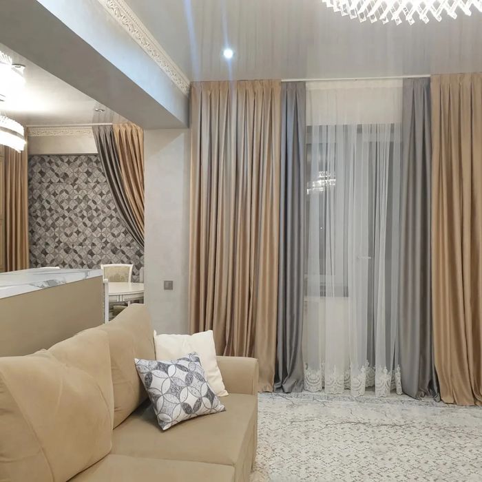 Шторы под ключ! Пошив, при желании навеска! Установка карнизов!