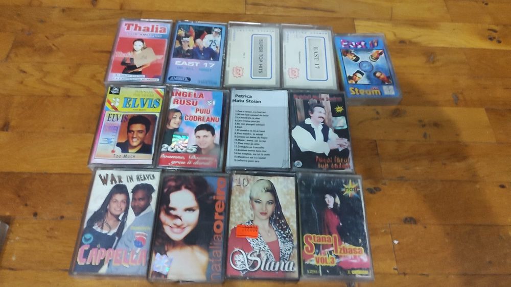 Casete audio muzica ușoară și de petrecere