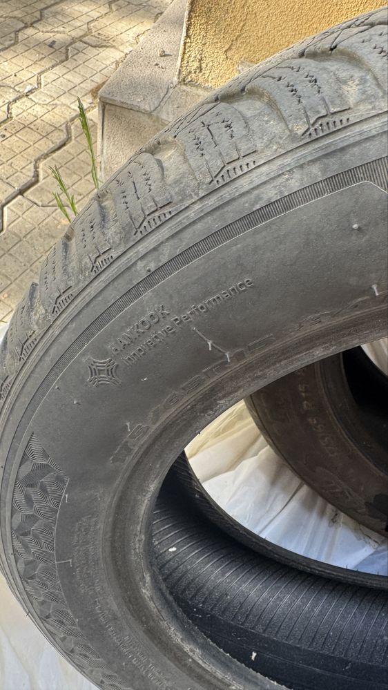 2 anvelope  iarna hankook 175x65 iarna dot 2022