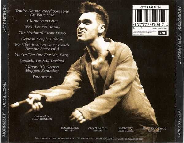 CD Morrissey (from The Smiths) - Your Arsenal 1992