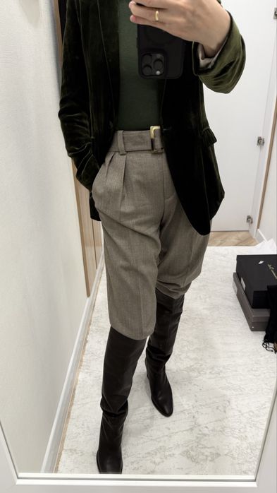 Длинные сапоги (ботфорты) от Massimo dutti