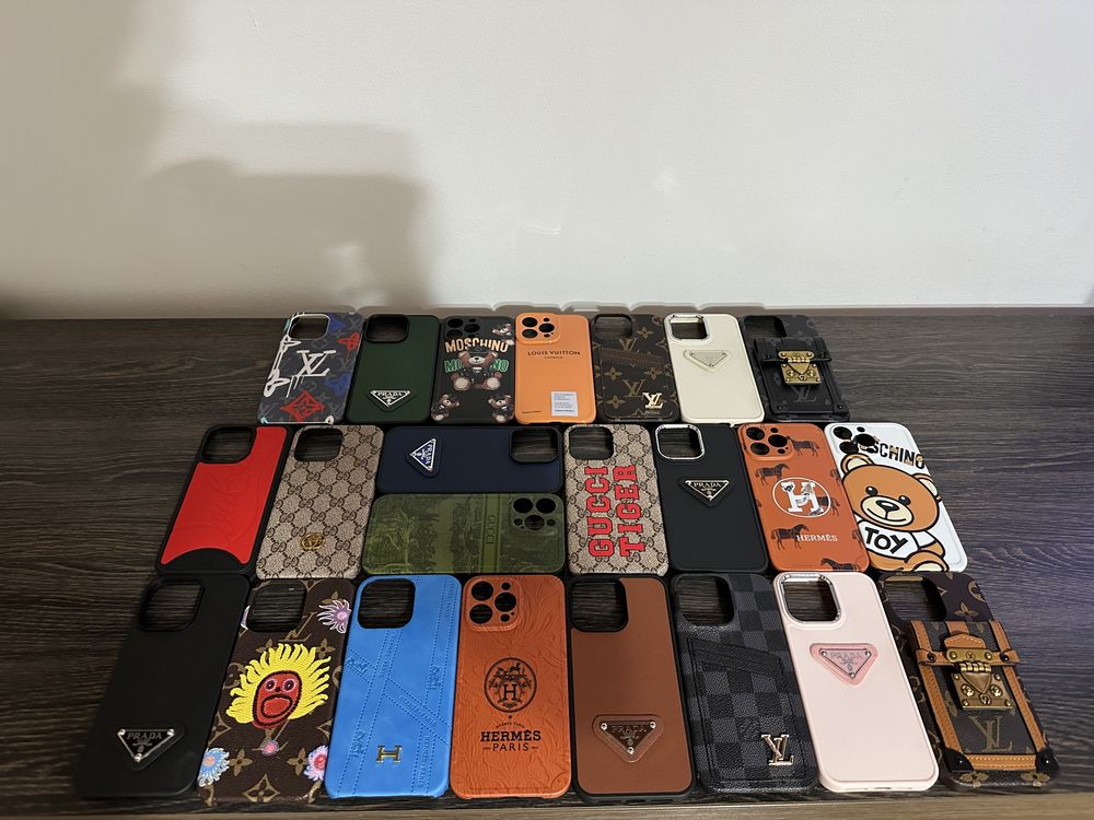 Husa Gucci, Lv, Hermes iPhone 15 Pro Max / 15 Pro