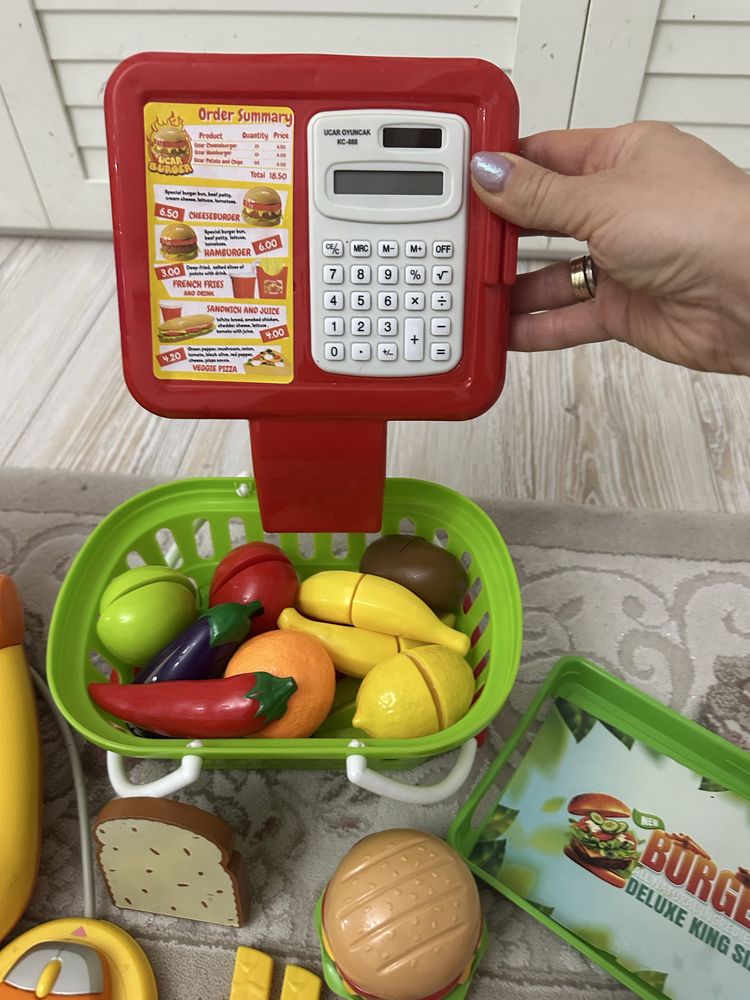 Музикален лаптоп Vtech + играчки за игра на “магазин”