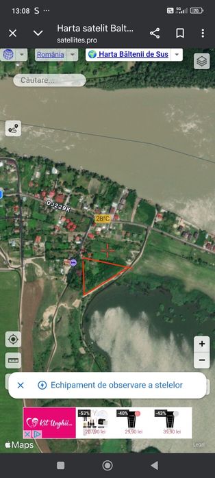 Teren intravilan Băltenii de Sus Delta Dunării Brațul Sfântu Gheorghe