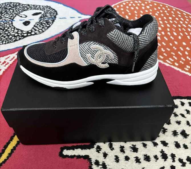 Chanel 2022 Interlocking CC Logo Athletic Sneakers