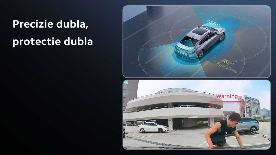 Pachet 2 Camere auto: 70mai Omni X800 4K+70mai RC14, GPS, ADAS, WiFI 6