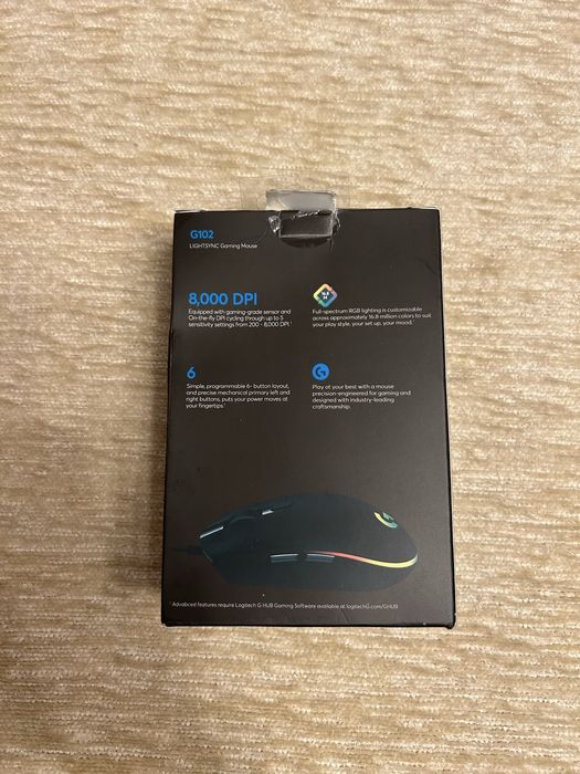 Mouse Gaming Logitech G102 Lightsync RGB Black