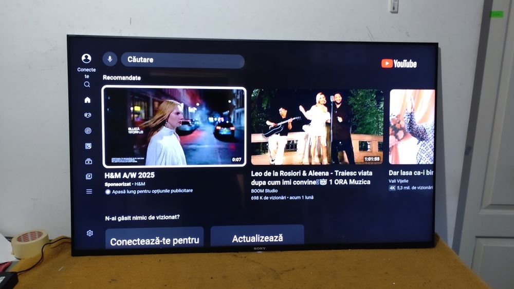 Televizor led Smart Android Sony 140 cm WiFi