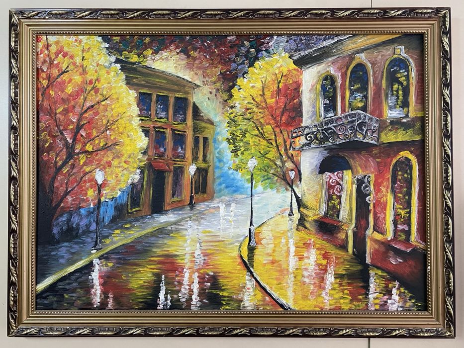 Картина «Осенний вечер» — ручная работа, масло