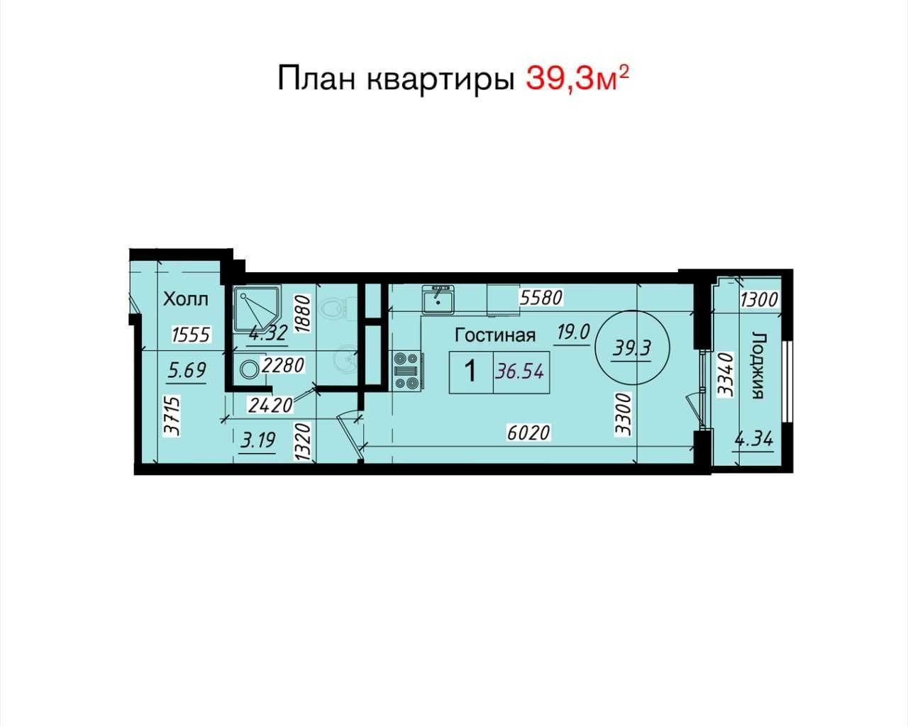 Юнсобод 1/2 комнатные квартиры 3-этапная рассрочка 50\30\20 (4110)