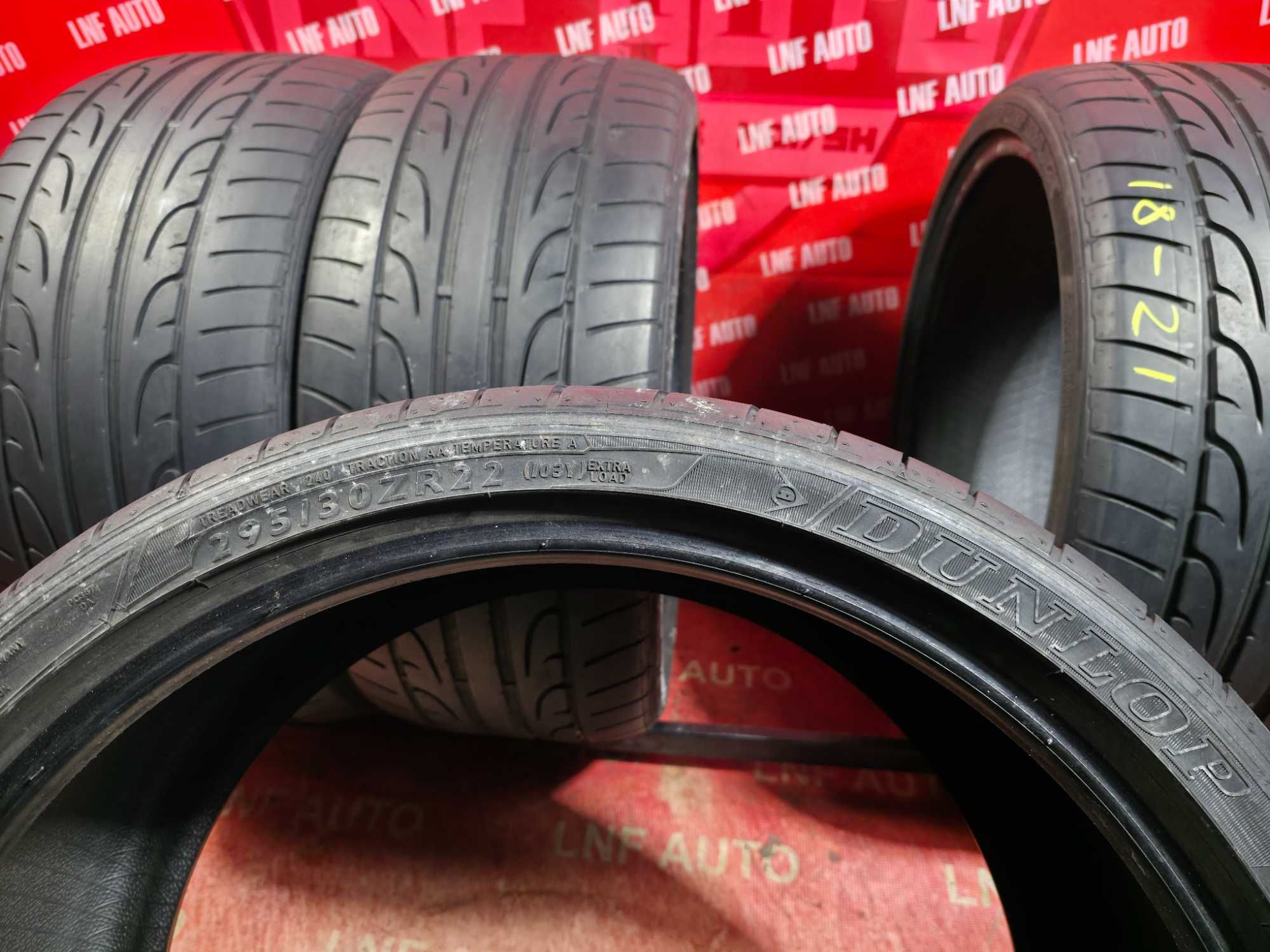 Anvelope de VARA - 295/30/22 - DUNLOP - 5.4 / 6.3 MM - DOT 2019 2021