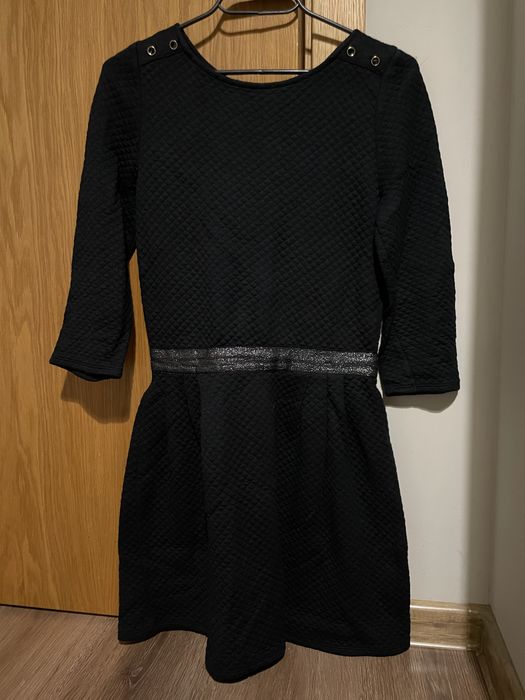 Кокетна дамска черна рокля XS-S